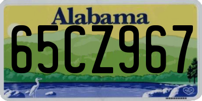 AL license plate 65CZ967