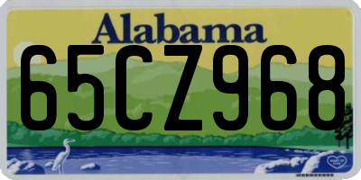 AL license plate 65CZ968