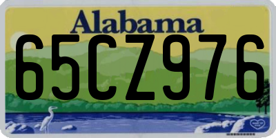 AL license plate 65CZ976