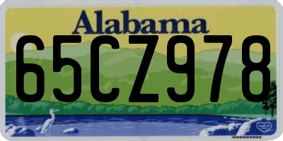 AL license plate 65CZ978