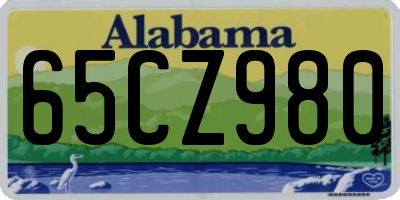 AL license plate 65CZ980