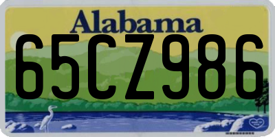 AL license plate 65CZ986