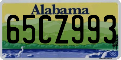 AL license plate 65CZ993