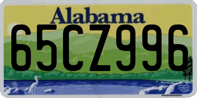 AL license plate 65CZ996