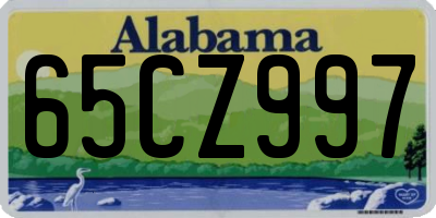 AL license plate 65CZ997