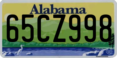 AL license plate 65CZ998