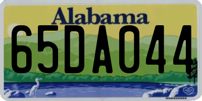 AL license plate 65DA044