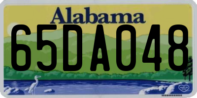 AL license plate 65DA048