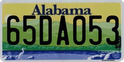 AL license plate 65DA053