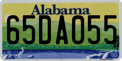 AL license plate 65DA055