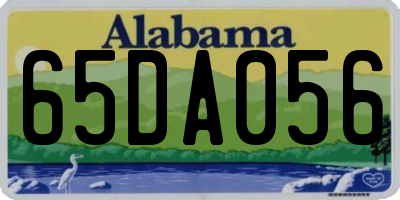 AL license plate 65DA056