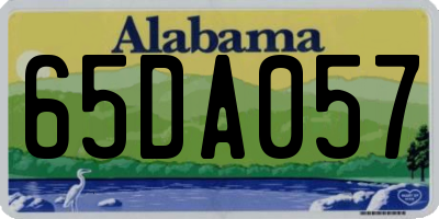 AL license plate 65DA057