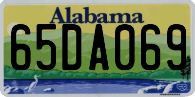 AL license plate 65DA069