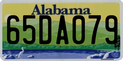 AL license plate 65DA079