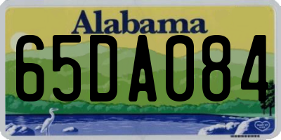 AL license plate 65DA084