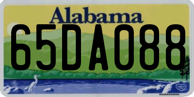 AL license plate 65DA088