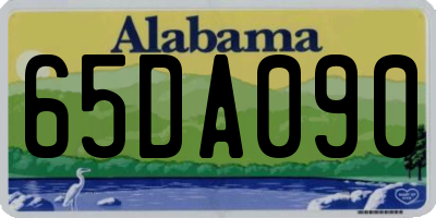 AL license plate 65DA090