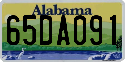 AL license plate 65DA091