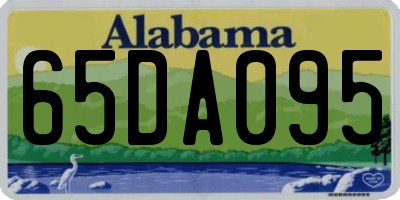 AL license plate 65DA095