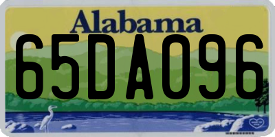 AL license plate 65DA096