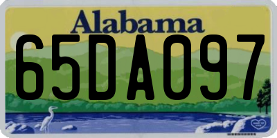 AL license plate 65DA097
