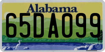 AL license plate 65DA099