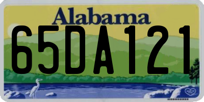 AL license plate 65DA121