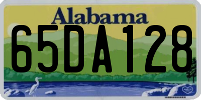 AL license plate 65DA128