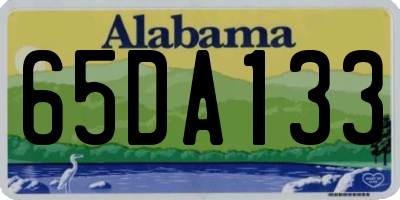 AL license plate 65DA133