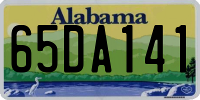 AL license plate 65DA141