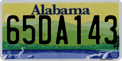 AL license plate 65DA143
