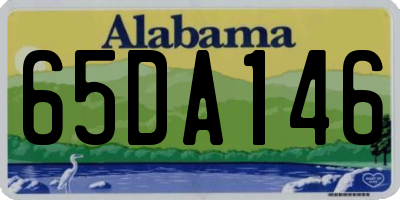 AL license plate 65DA146