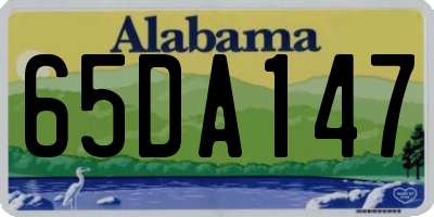 AL license plate 65DA147