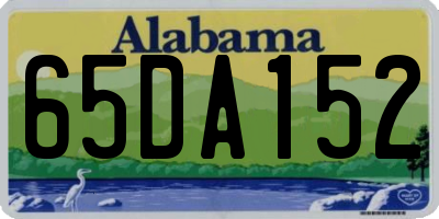 AL license plate 65DA152