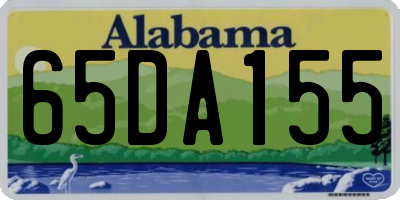 AL license plate 65DA155