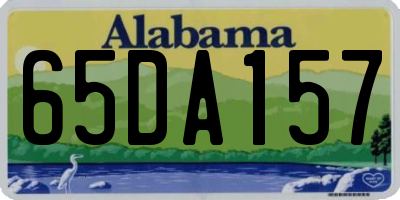 AL license plate 65DA157
