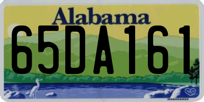 AL license plate 65DA161