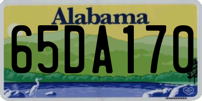 AL license plate 65DA170