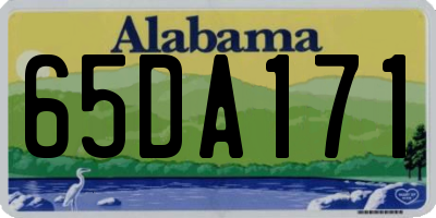 AL license plate 65DA171