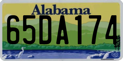 AL license plate 65DA174