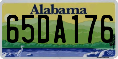 AL license plate 65DA176