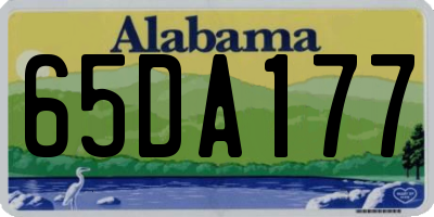 AL license plate 65DA177
