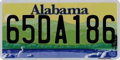 AL license plate 65DA186