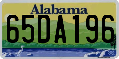 AL license plate 65DA196