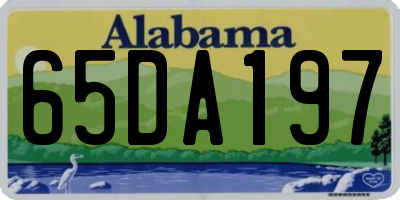 AL license plate 65DA197