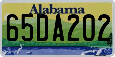 AL license plate 65DA202