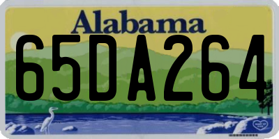 AL license plate 65DA264