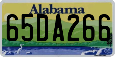AL license plate 65DA266