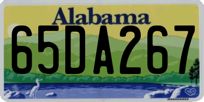 AL license plate 65DA267