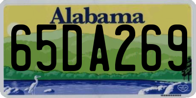 AL license plate 65DA269